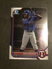 2022 Bowman Draft Danyer Cueva Chrome Prospect Texas Rangers