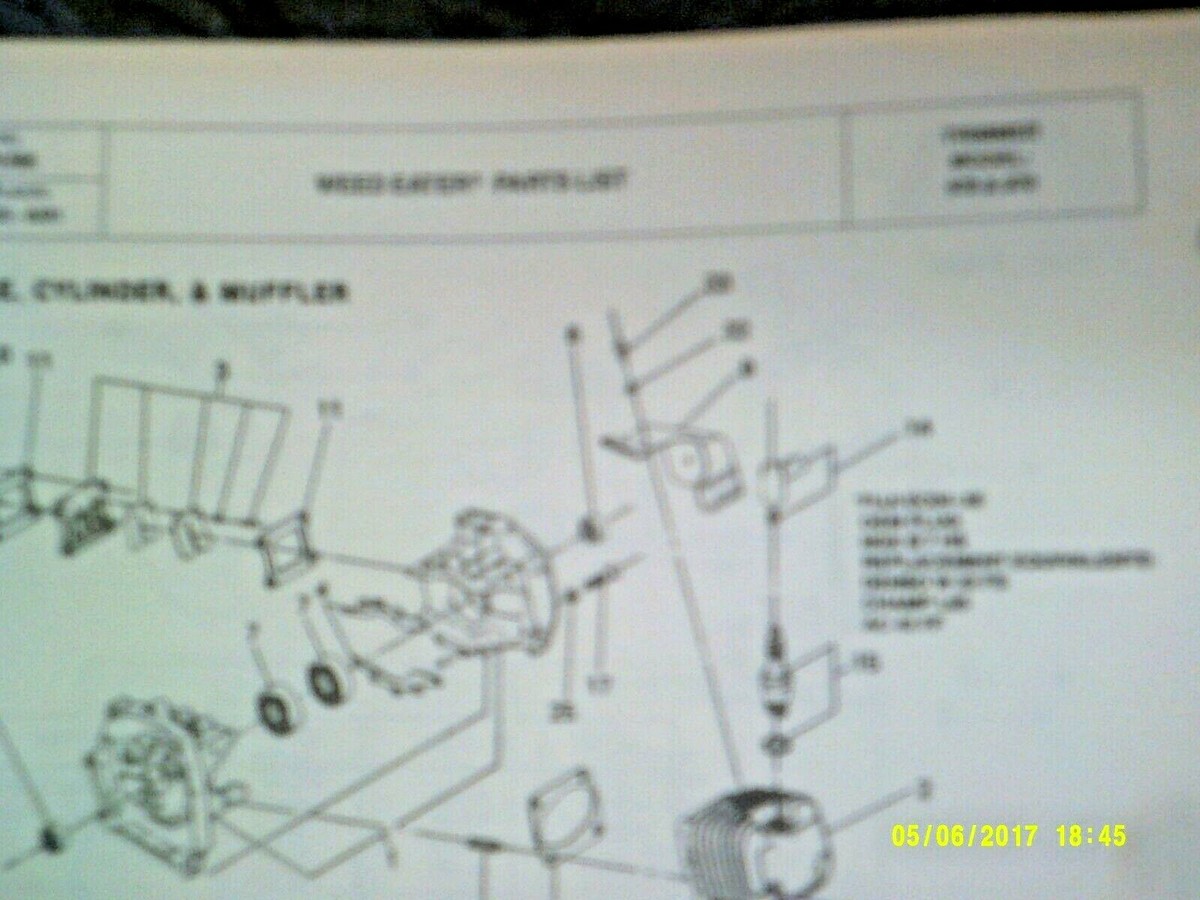 Weed Eater String Trimmer Models 978 / 979 Parts List 530064543 (3