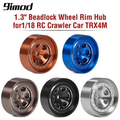 4x 1,3'' Felge Legierung Beadlock Radnabe 7mm Hex für TRX4M 1/18 RC Crawler Car