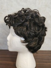 Unbranded Short Curly Brown Pixie Cut Synthetic Wig. Adjustable Size Lace Cap
