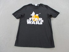 Adidas Star Wars Shirt Adult Small Black Mandalorian Graphic Print Cotton Crew