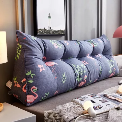 Rückenpolster dreieckiger Keil Lesekissen weiches Kopfteil für Tagesbett Kissen - Bild 19 von 45