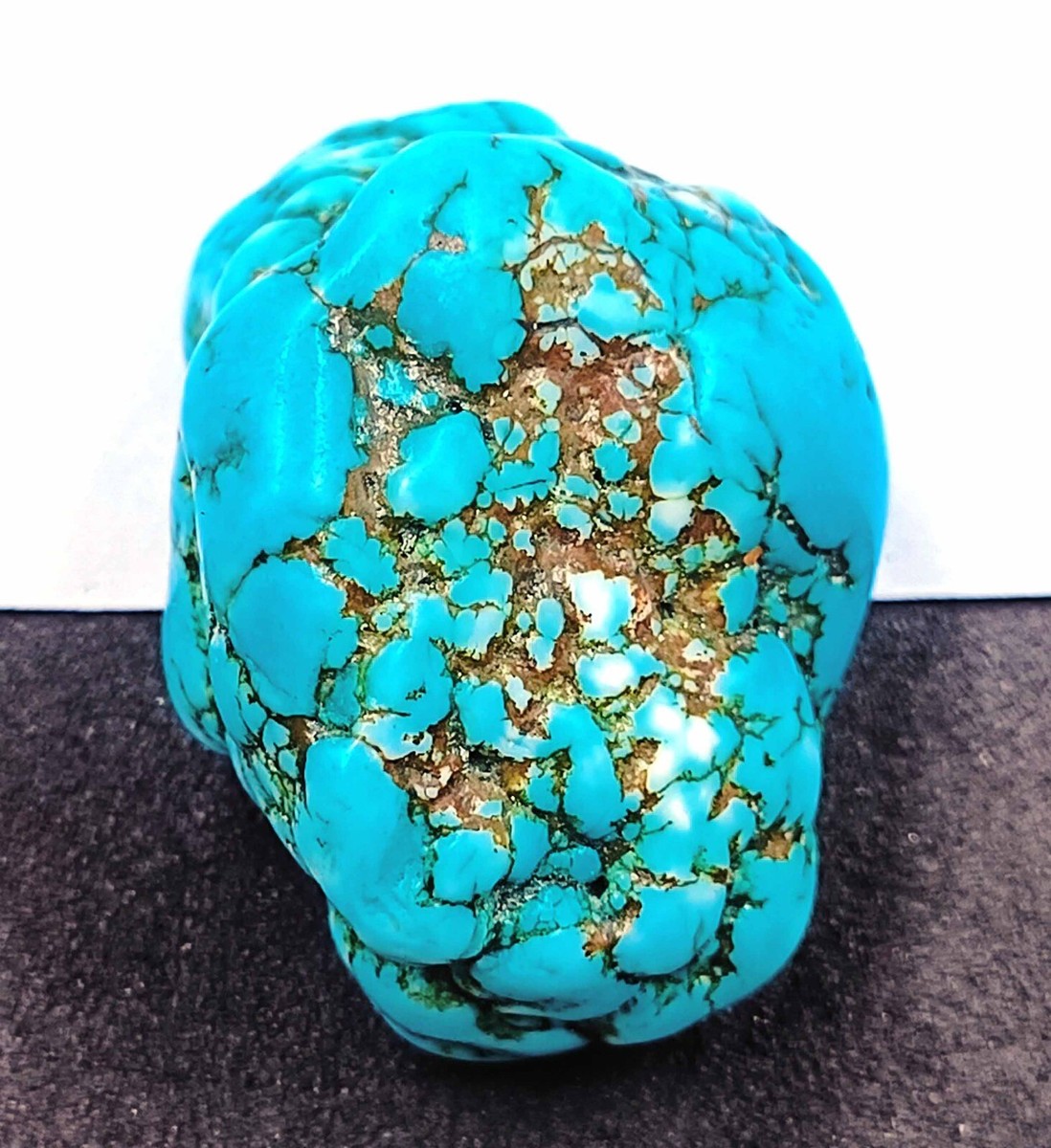 Certified 130 Ct Natural Arizona Morenci Blue Turquoise Rough