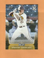 2020 SPENCER TORKELSON LEAF DRAFT BASEBALL GOLD ROOKIE   NEW  HOT  LIVE  MINT