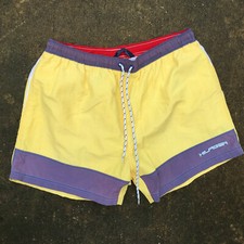 Vintage 90s Grunge Tommy Hilfiger Board Shorts Surf Running Tennis Swim Trunks