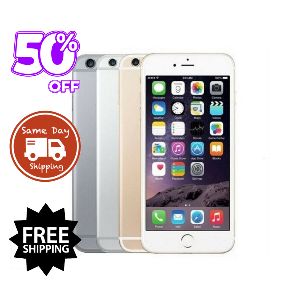 Apple iPhone 6 16GB 64GB 128GB Unlocked iOS GSM CDMA Verizon Silver Space Gray 