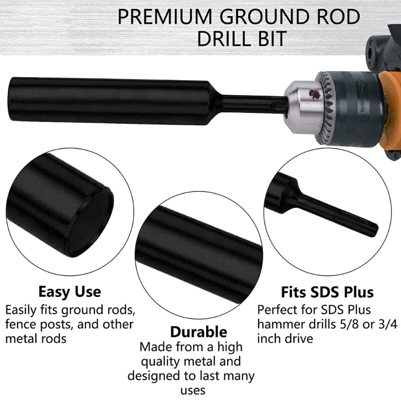 Dewalt Hammer SDS-Max 18mm Diameter Shank Ground Rod Driver For