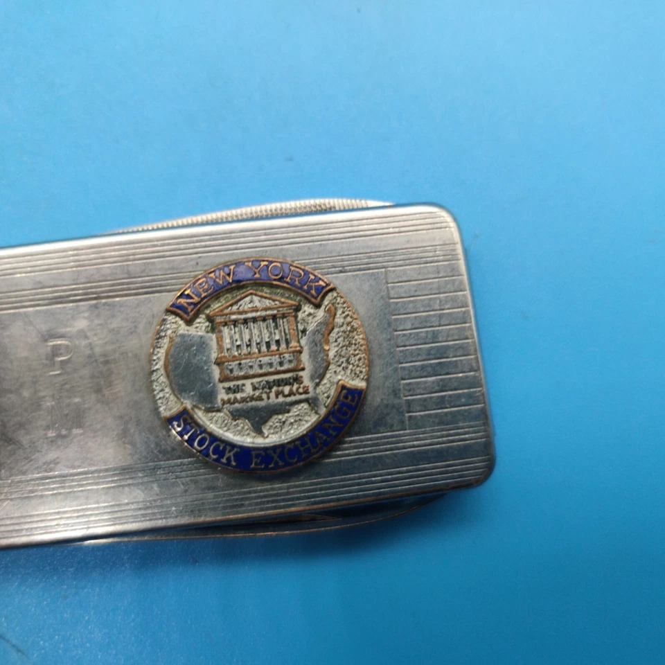 Navaja de bolsillo vintage con clip para dinero de la Bolsa de Nueva York Imperial EE. UU. Foto 3 de 4