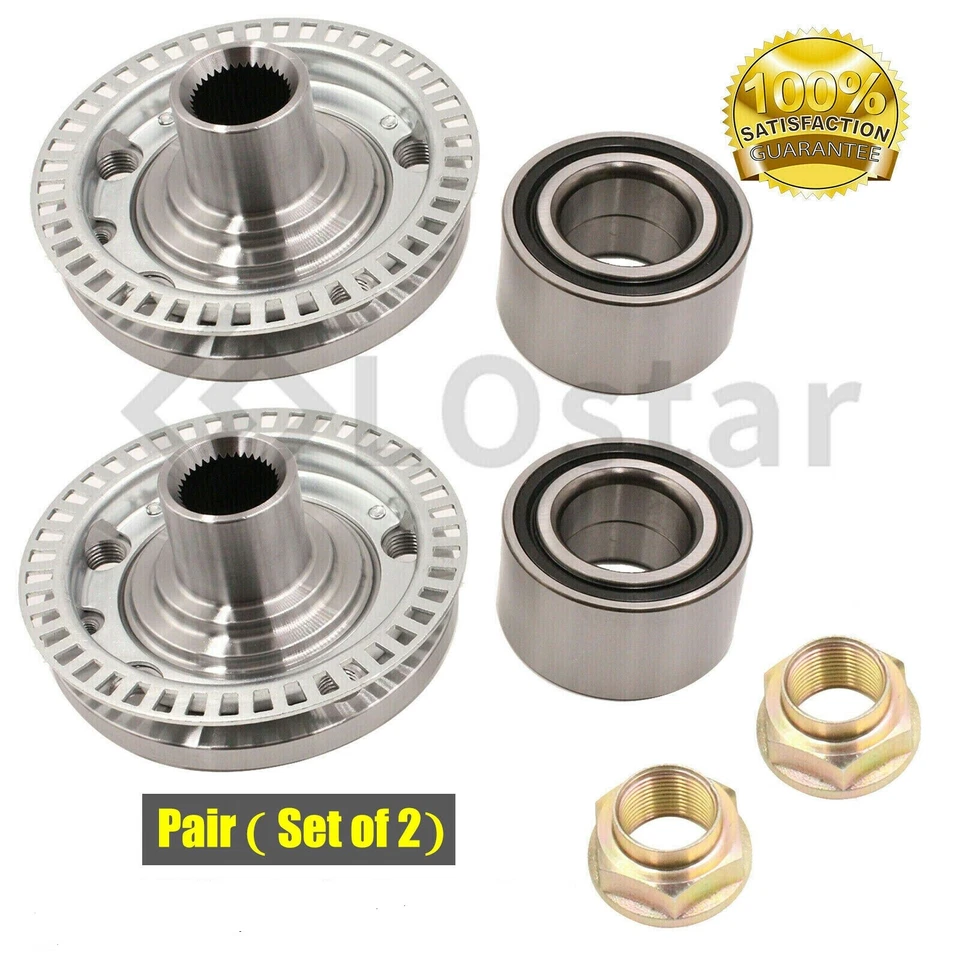 Pair(2) Front Wheel Hub & Bearing Fits Volkswagen Golf Jetta Passat Corrado 2.8L - Imagem 2 de 3