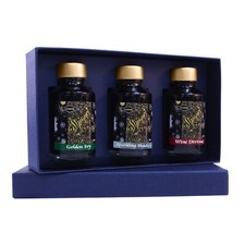 Diamine 50ml Ink Shimmer Gift Set - Golden Ivy, Sparkling Shadows & Wine Divine