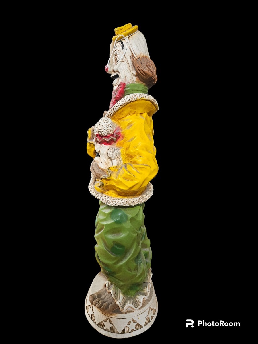 UNIVERSAL STATUARY CHICAGO 1960年代 石膏オブジェ Universal Statuary Clown Statue Chicago #350 24