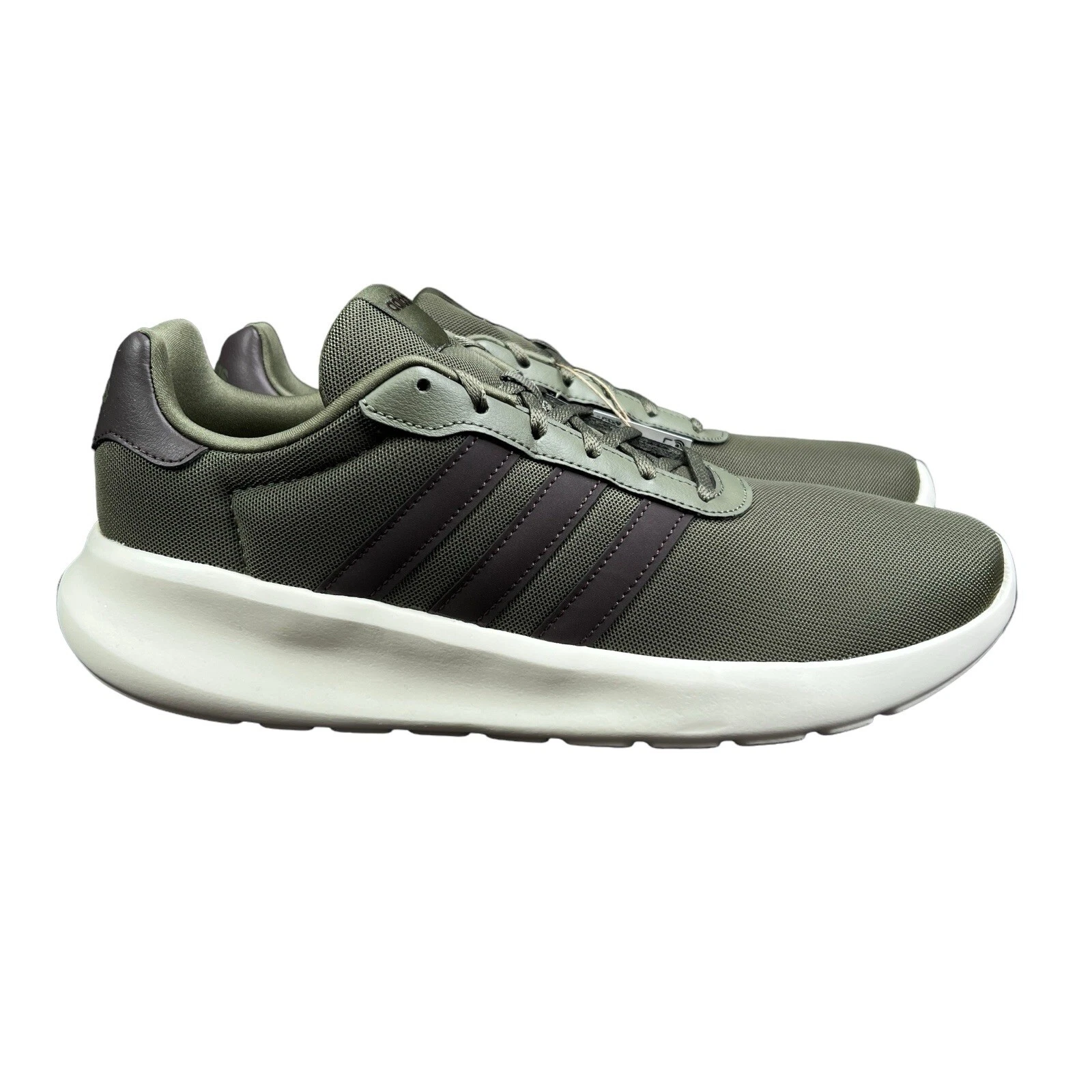 Adidas Lite Racer Adapt 3.0 Army Green White Black Shoes IG3605 Men's Sz 8 - 12