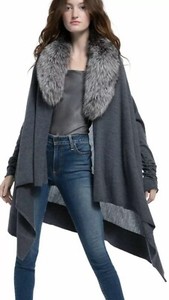 fur collar cardigan