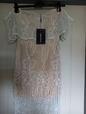 pretty little thing bardot Fishtail Dress size 8