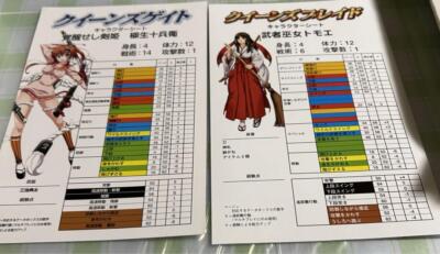 Queen's Blade Illustration Card set Anime character Animation