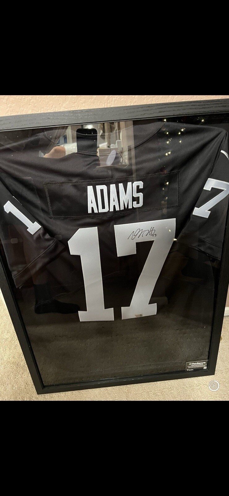 Davante Adams Las Vegas Raiders Autographed Signed Black Nike Limited Jersey 