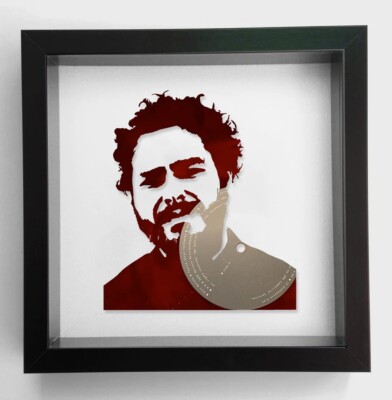 Post Malone - Twelve Carat Toothache Original Framed Red Vinyl Record Art 2022