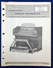 Original Thomas Organ / Palace III Deluxe 904 / Service Manual