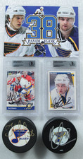 St. Louis Blues Pavol Demitra Igor Korolev Signed Autographed Lot Puck Card NHL