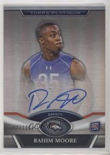 2011 Topps Platinum Refractor Rookie Auto 392/1000 Rahim Moore #124 Auto 06z2