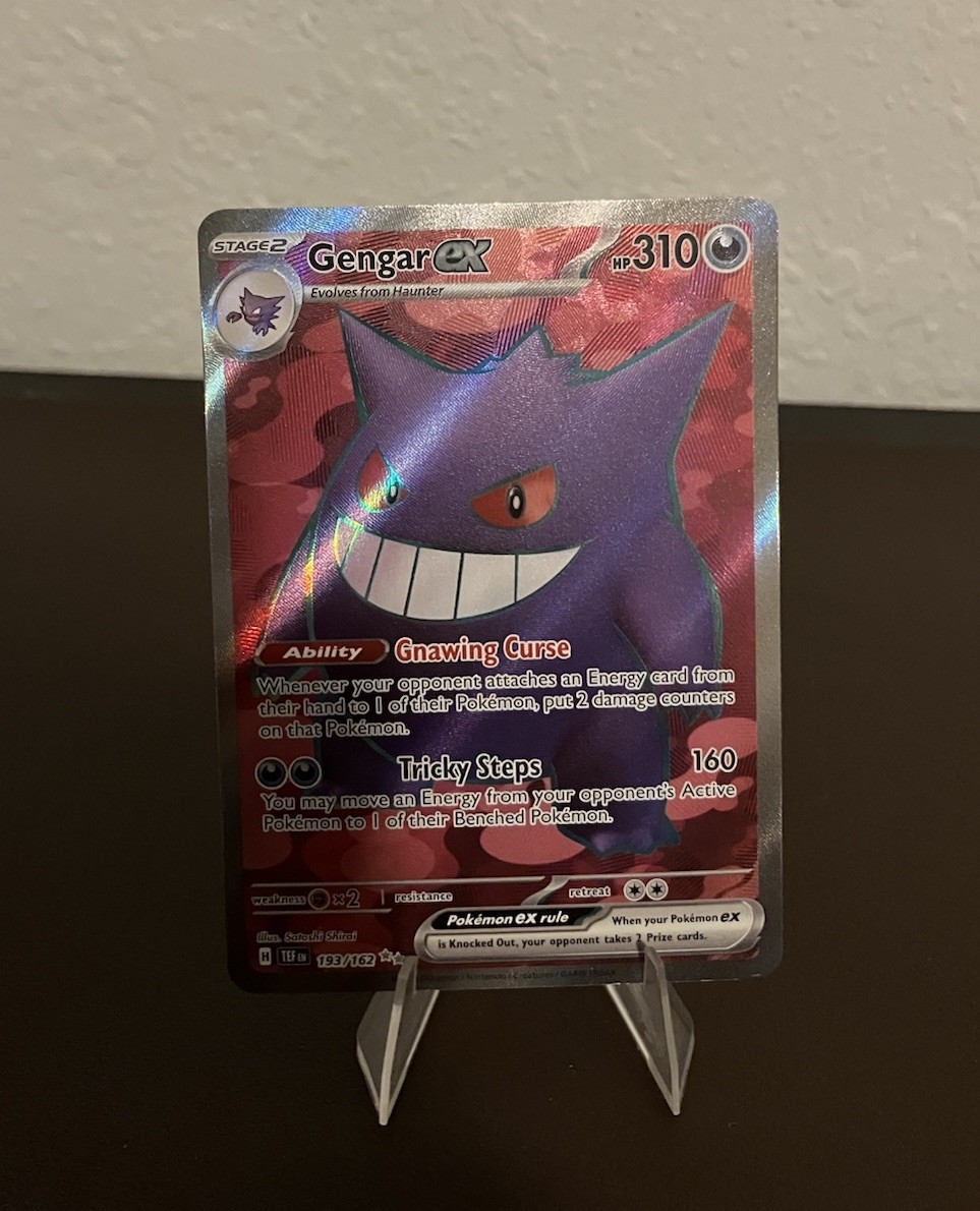 Gengar ex 193/162 Temporal Forces Ultra Rare Full Art Pokemon Near Mint