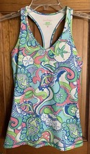 NEW Lilly Pulitzer Luxletic Athletic Tank Top Swim Work Out Top with Bra Size XS