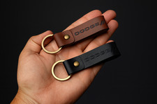 Dodge Keychain Genuine Leather - Officially Licensed Dodge Accessories Ram