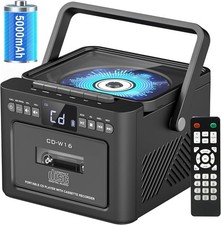 Boombox Cassette CD Player Bluetooth 5.1 5000mAh Battery