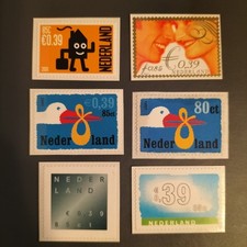 Netherlands 2001 dispersus autoadesif self stick  MNH