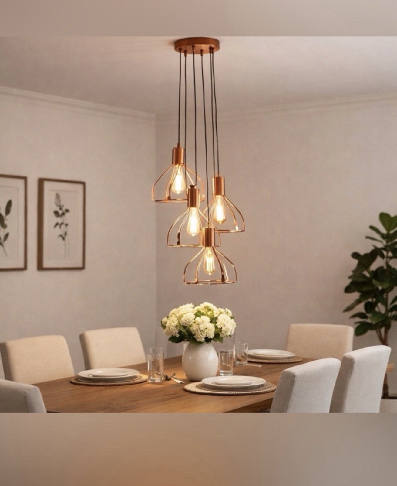 Gold 5 Light 24&rdquo;H X 24&rdquo;W Chandelier  Light