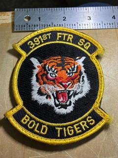 1990s/2000s? US AIR FORCE PATCH 391st FIGHTER SQUADRON ORIGINAL BOLD TIGERS!