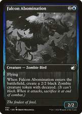 Falcon Abomination 52 DBL Innistrad MTG Blue Bird Zombie Hollowell Feature NM