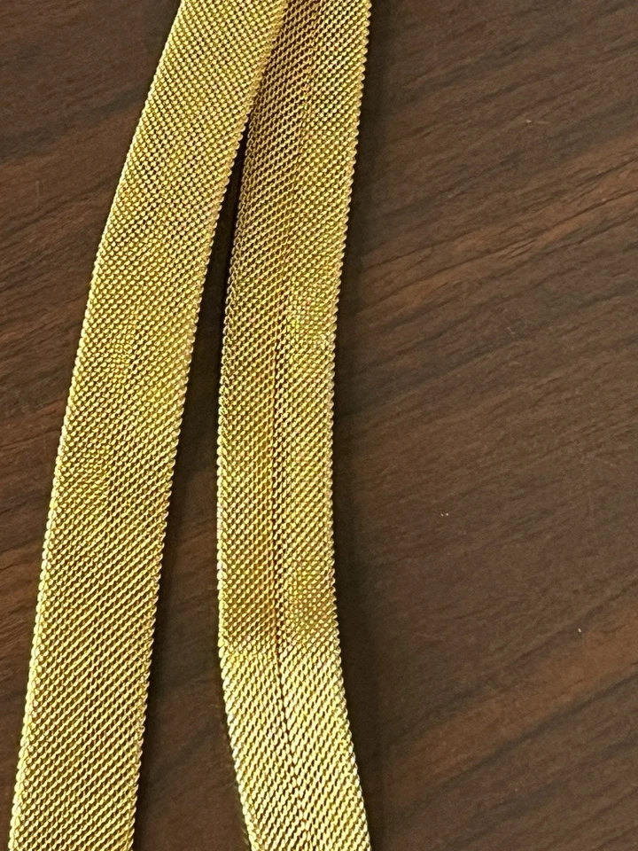 Cinturón de cadena vintage tono dorado hebilla cierre de palanca ajustable Foto 4 de 4