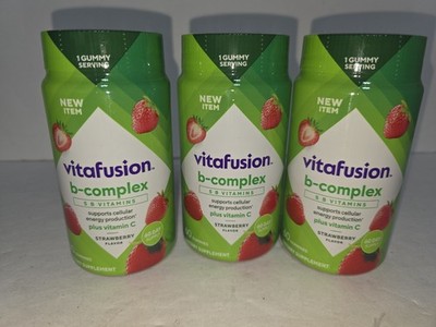 vitafusion B-Complex Gummy Dietary Supplements, with 5 B 1 Count