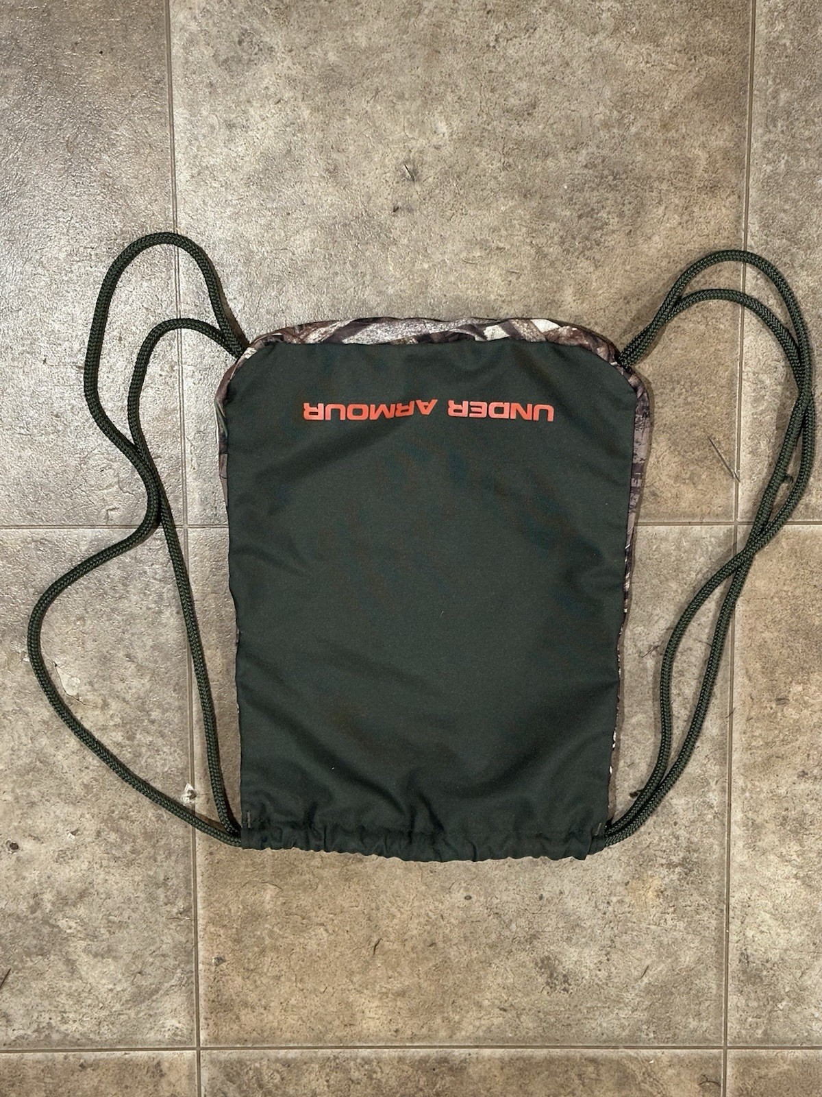 Under Armour Camo Hunting Outdoor Drawstring Backpack Gym Bag Realtree Max-5