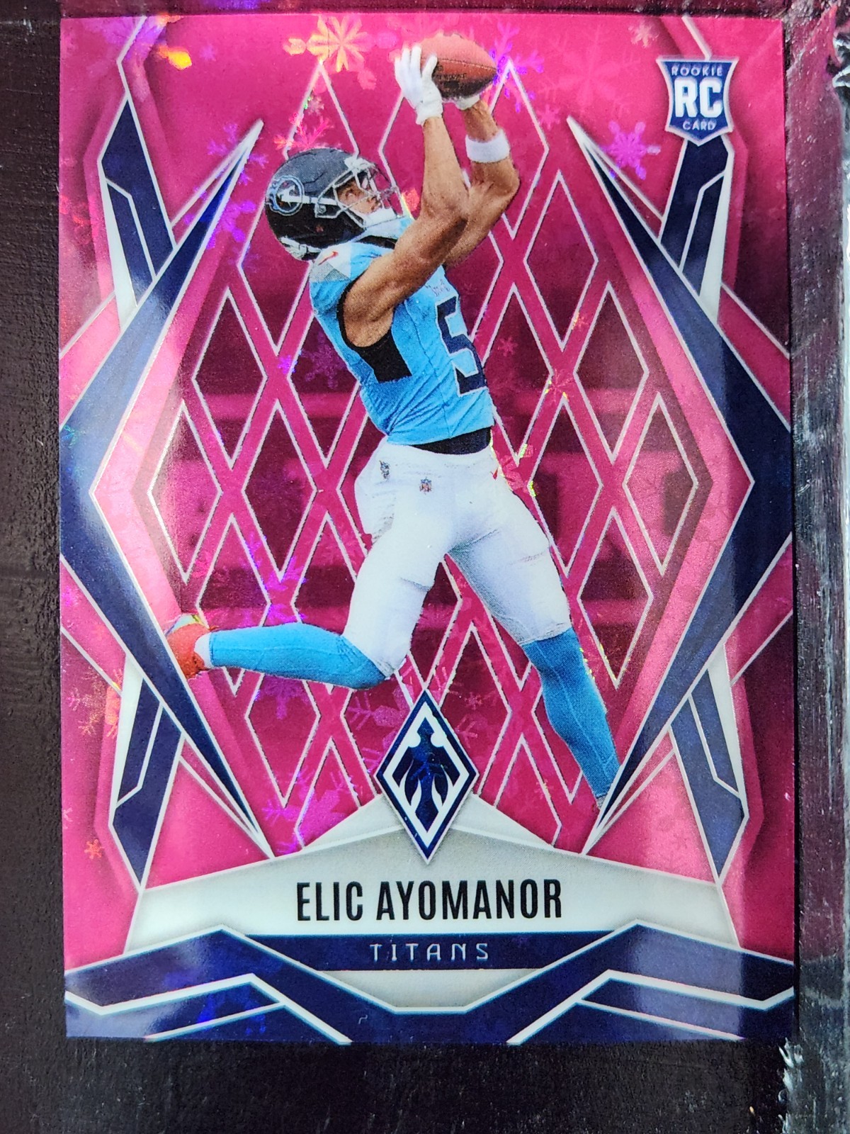 Elic Ayomanor 2025 Phoenix Football #167 Pink Winter RC /299