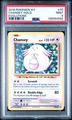 2016 POKEMON XY EVOLUTIONS #70 CHANSEY-HOLO PSA 9 | eBay