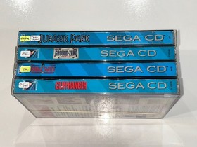 4 Sega CD Games (Cliffhanger, Double Switch, Ground Zero, Jurassic Park  ) Lot 2
