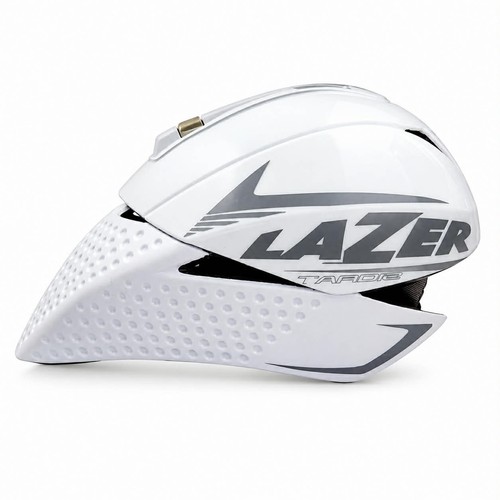 Lazer Tardiz Aero Triathlon Bike Helmet White Size M 52-58cm Magnetic Buckle