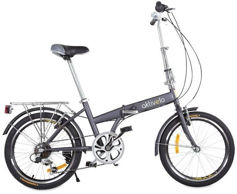 Telefunken Faltrad, grau, 20 Zoll, Stahl, 6-Gang-Kettenschaltung NEU OVP. - Bild 4 von 4