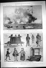 Old 1903 Earl'S Court Exhibition Ships Drake Sutlej Minerva Mitchell 20th