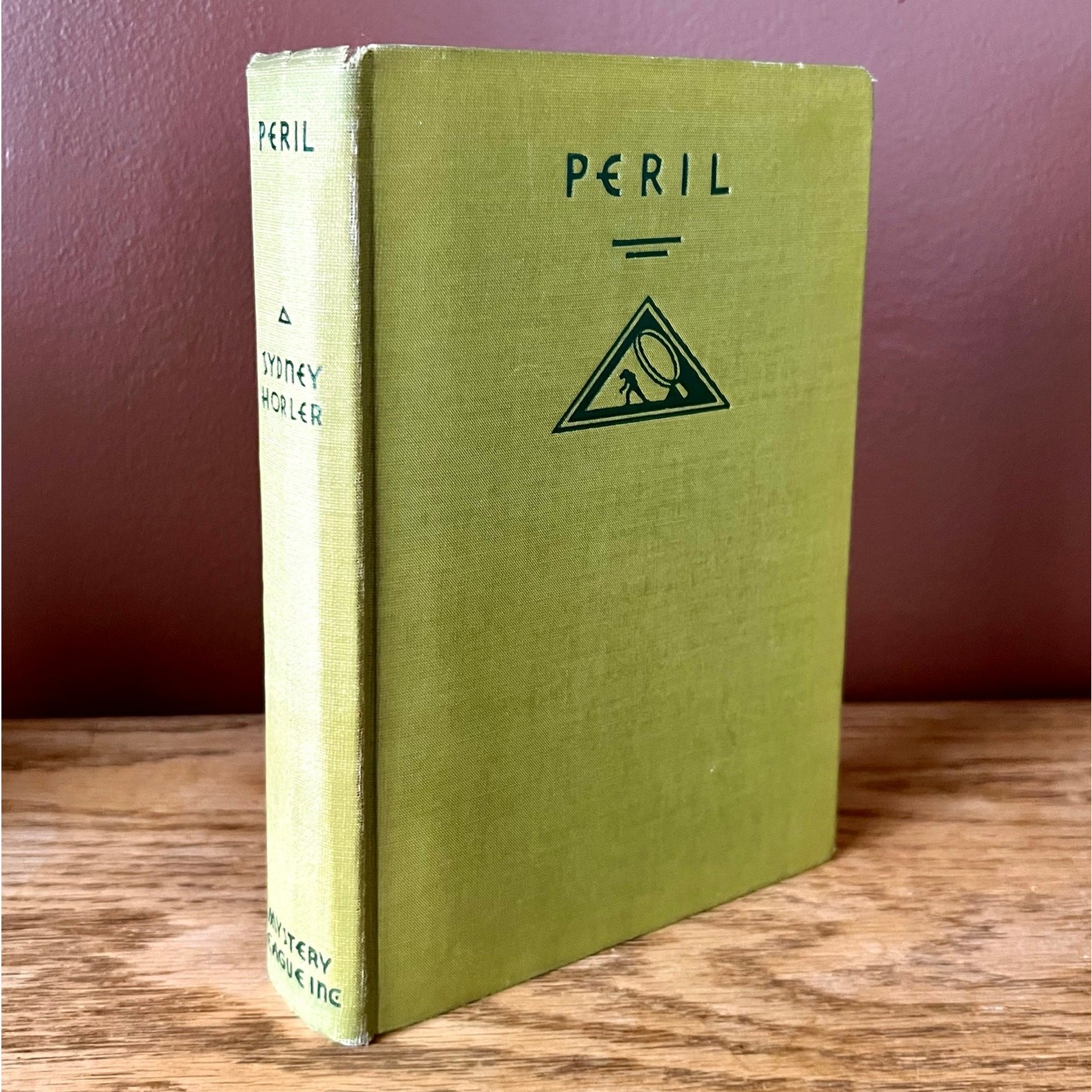 Peril! by Sydney Horler 1930 First Edition Mystery League Hardcover Book