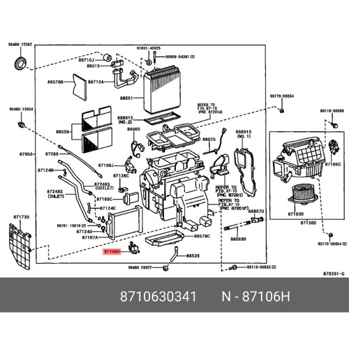 8710630341 Air Climate Control Mix Damper Damper Servo Motor Assembly 8710630341 - Picture 12 of 12