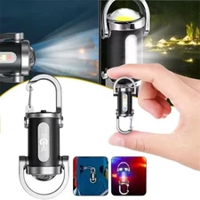 NEW Super Bright LED Mini Flashlight USB Rechargeable Pocket Keychain Torch