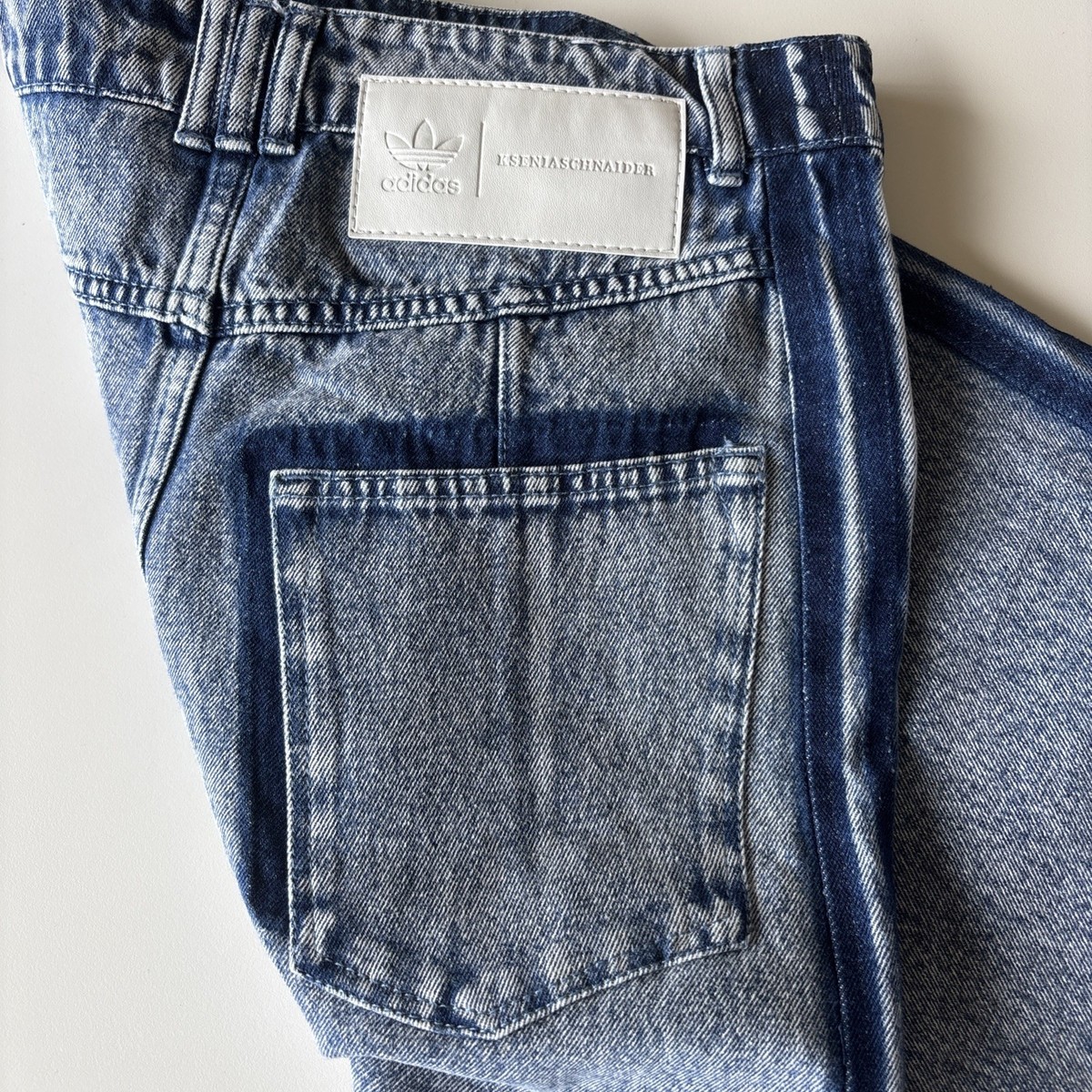 NWT ADIDAS KSENIASCHNAIDER Maxi Denim Skirt US6 UK10 IT42 | eBay