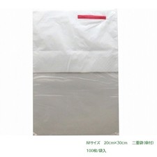 BIKOO-M Double Bags w/ Flap 200&times;300mm (Agri Produce, Medium) 100pcs