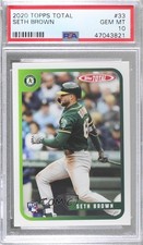 2020 Topps Total Seth Brown #33 PSA 10 GEM MT 1c7