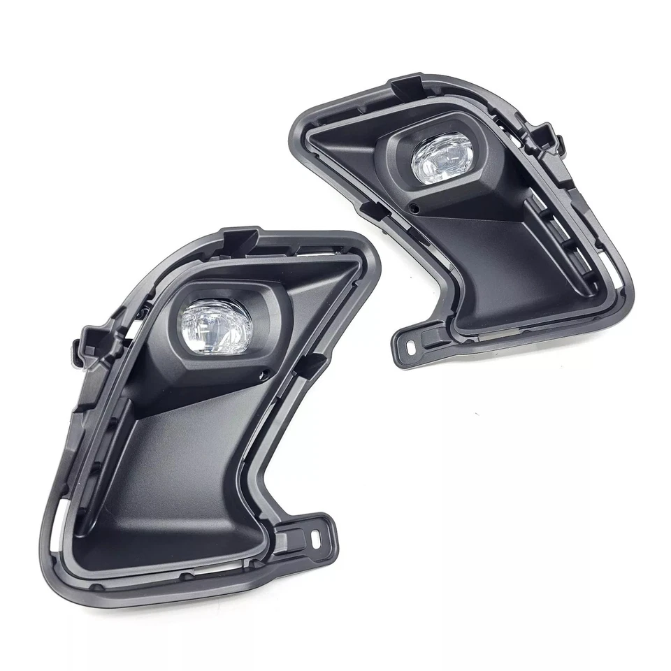 2Pcs/Set LED White Fog Light Switch Bezel Wire For 24-25 Toyota Grand Highlander - Image 2 of 4