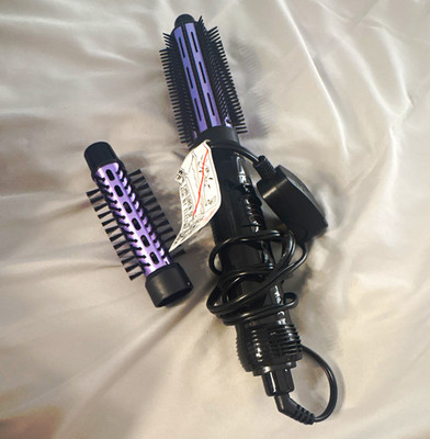 Conair Hot Air Brush Styler w/ 2 Interchangeable Barrels 1'' & 1 1/4''