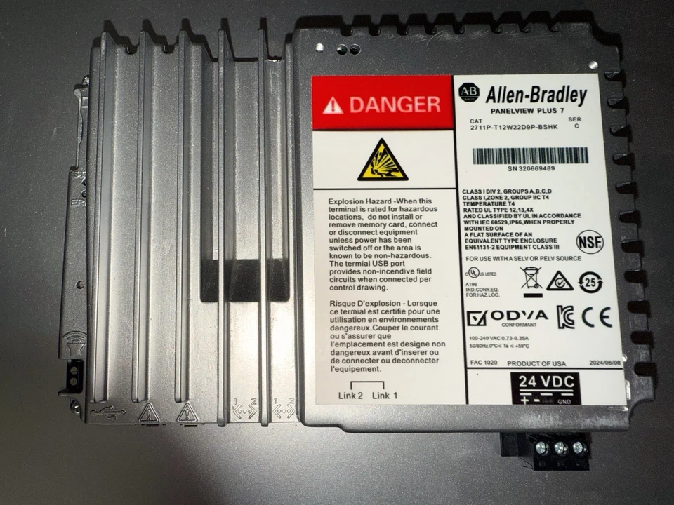 Refurbished  Allen-Bradley 2711P-T12W22D9P-BSHK 12in PanelView Plus 7 - Image 2 of 3